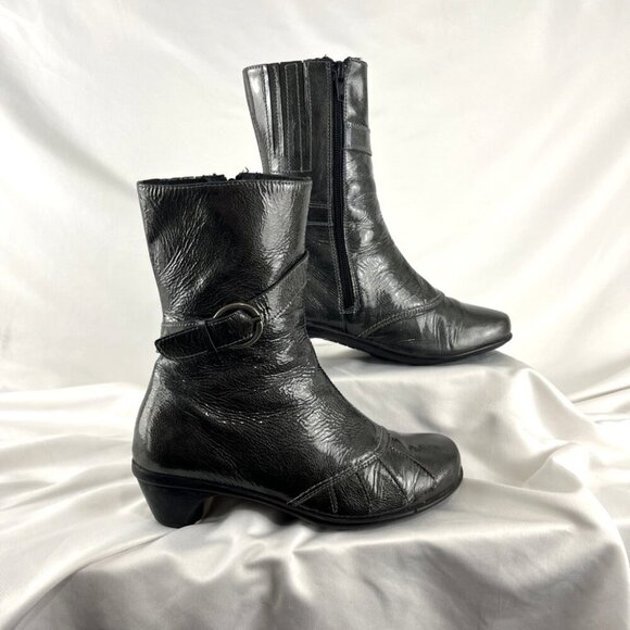 Naot Shoes - Naot Grey Patent Ankle Boots Womens EU Size 37